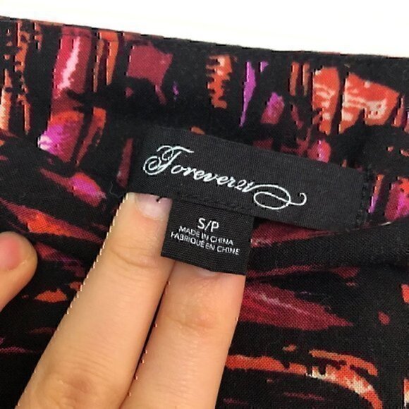 FOREVER 21 Black Pink Aztec Boho High Waisted Waist Rise Shorts JUNIORS Small S - Picture 5 of 6